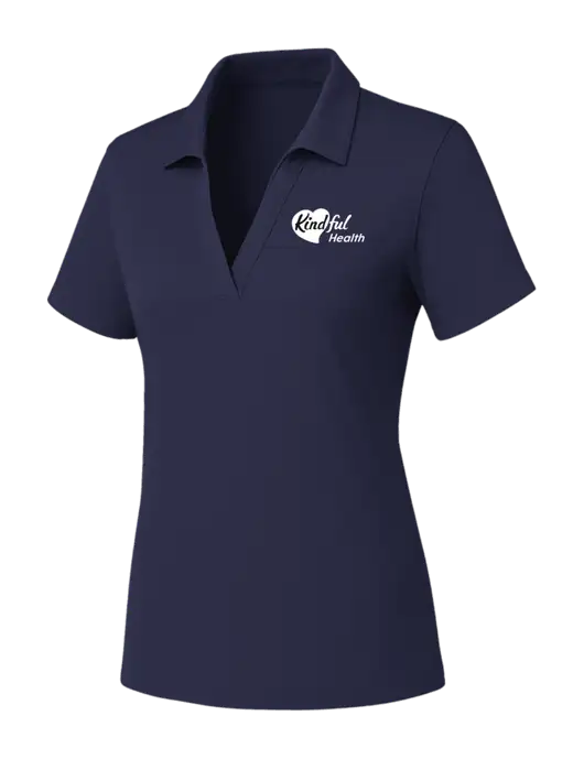 Womens Navy PosiCharge RacerMesh Polo w/Kindful Health Logo