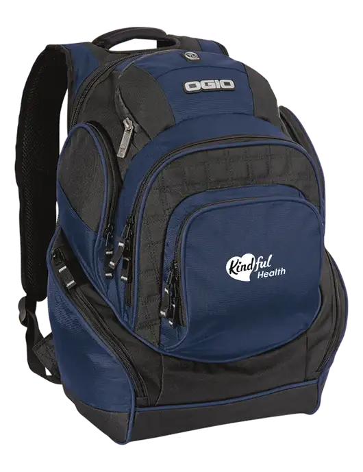 OGIO Navy Mastermind Pack w/Kindful Health Logo