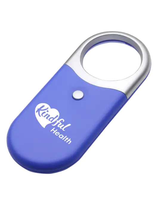 Compact Blue Magnifier Light w/Kindful Health Logo