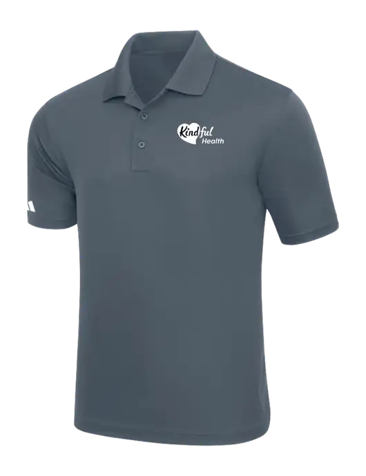 Adidas Medium Grey Basic Sport Polo w/Kindful Health Logo