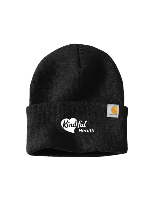 Carhartt Black Watch Cap 2.0 w/Kindful Health Logo