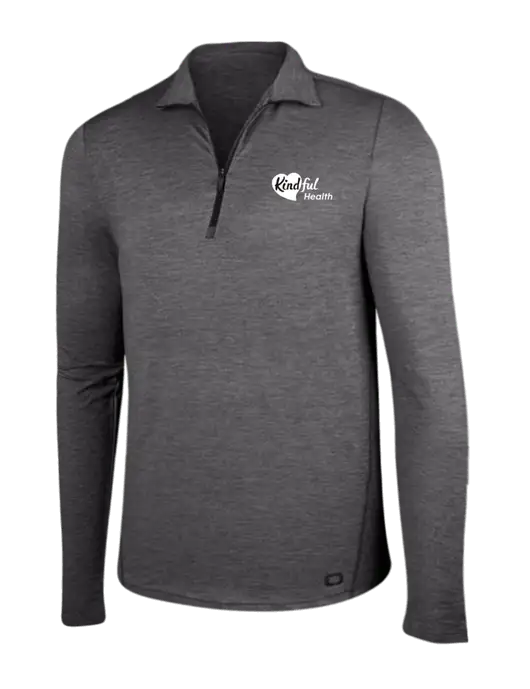 OGIO Gear Grey Heather Endurance Force 1/4 Zip w/Kindful Health Logo