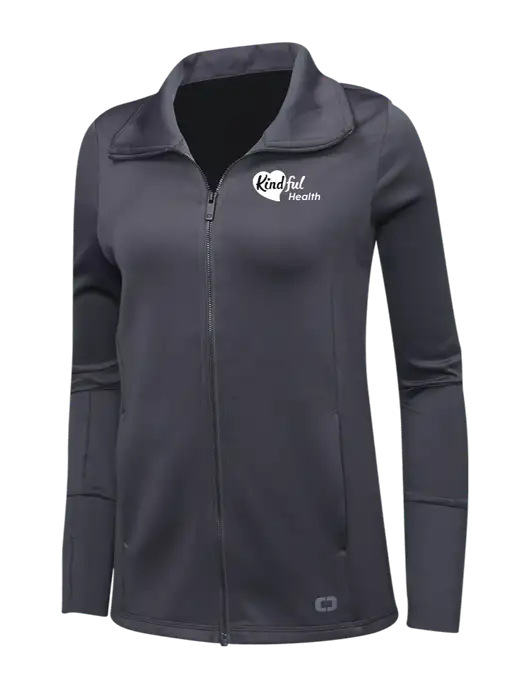 OGIO Dark Grey Womens Endurance Modern Performance Full-Zip w/Kindful Health Logo