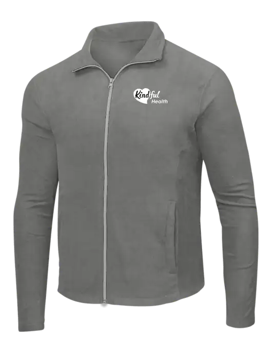 Medium Grey Microfleece Jacket w/Kindful Health Logo