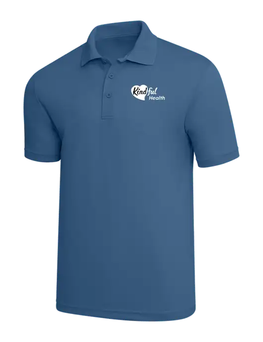 Slate Blue PosiCharge RacerMesh Polo w/Kindful Health Logo
