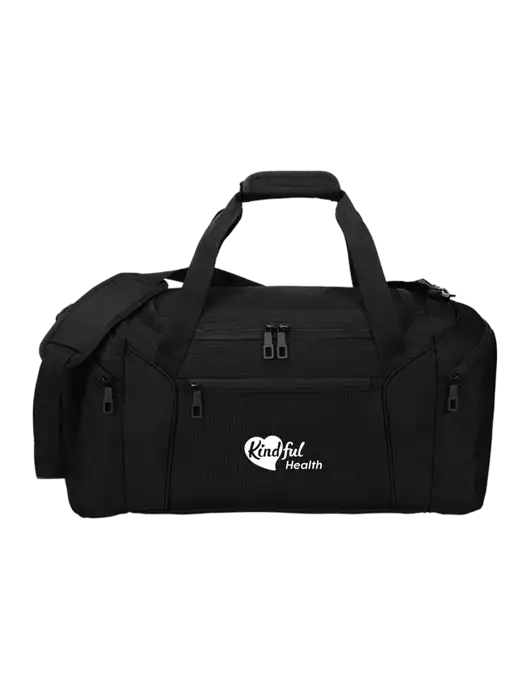 Slim & Lite Black Duffel    w/Kindful Health Logo