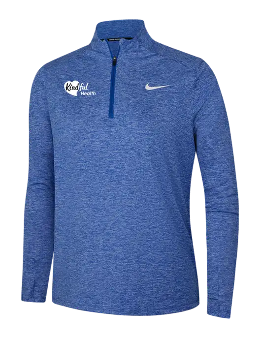 Nike Royal Heather Womens Dri-FIT Element 1/2-Zip Pullover w/Kindful Health Logo