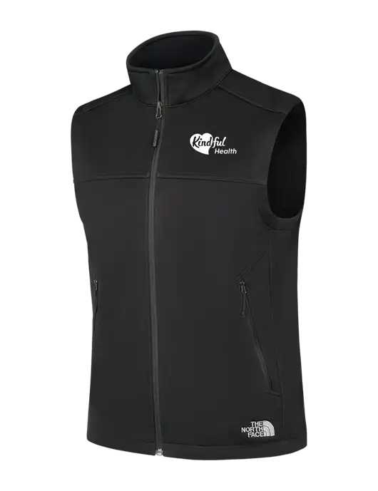 North Face Black Ridgewall Soft Shell Vest w/Kindful Health Logo
