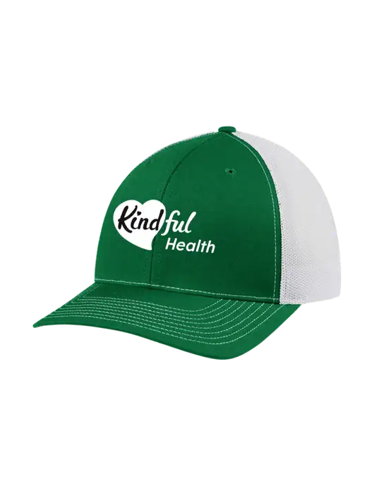 Richardson Adjustable Snapback Original 112 Trucker Cap Kelly w/White Mesh w/Kindful Health Logo