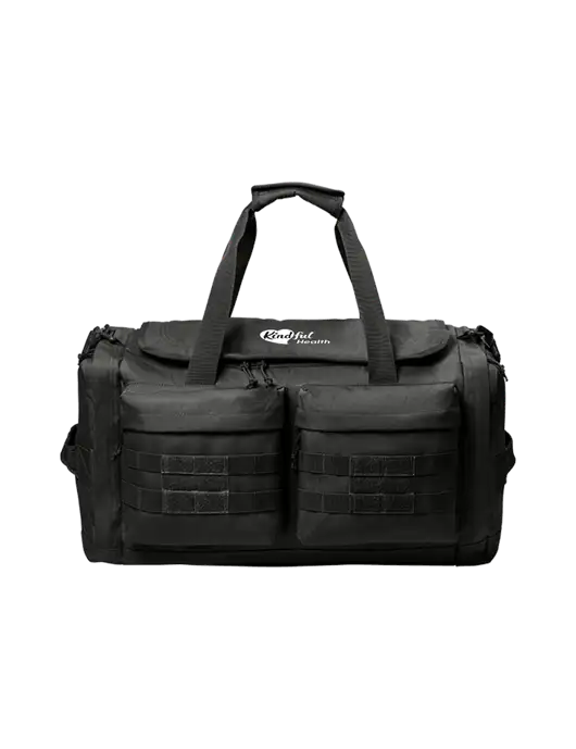 CornerStone Black Tactical Duffel w/Kindful Health Logo