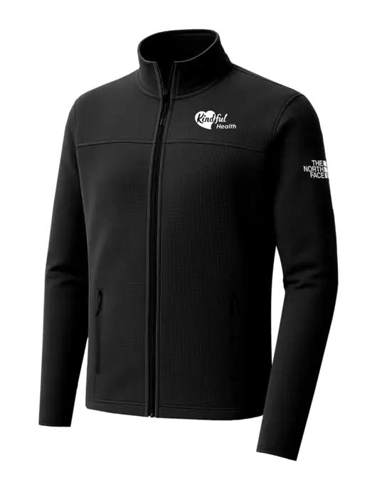 The North Face Aim Full-Zip Black Fleece Jacket w/Kindful Health Logo