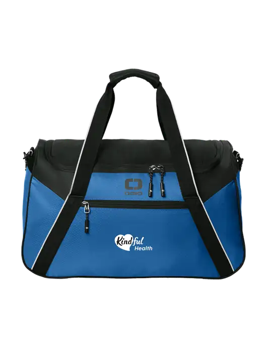OGIO Light Navy/Black Inception Duffel w/Kindful Health Logo