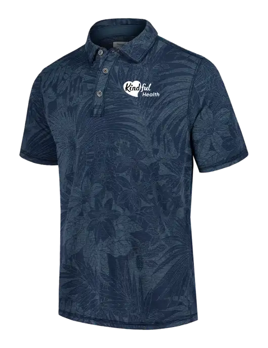 Tommy Bahama Navy Santiago Paradise Polo w/Kindful Health Logo