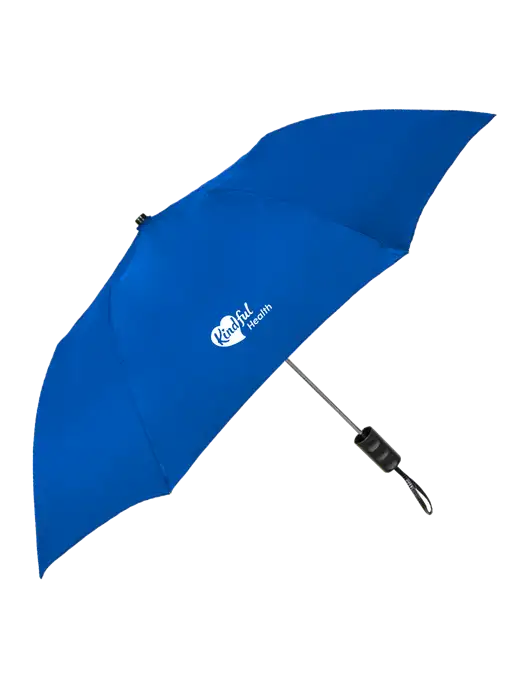 Dark Royal 42" Folding Umbrella  w/Kindful Health Logo