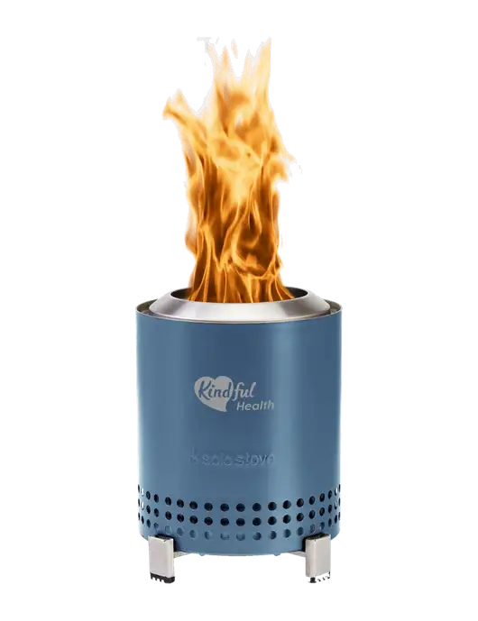 Solo Stove Light Navy Mesa  w/Kindful Health Logo