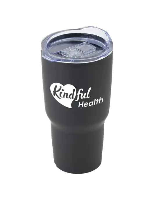 Odyssey Black 30 oz Travel Tumbler w/Kindful Health Logo
