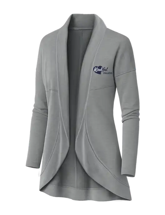 OGIO Light Grey Heather Womens Luuma Cocoon Fleece w/Kindful Health Logo