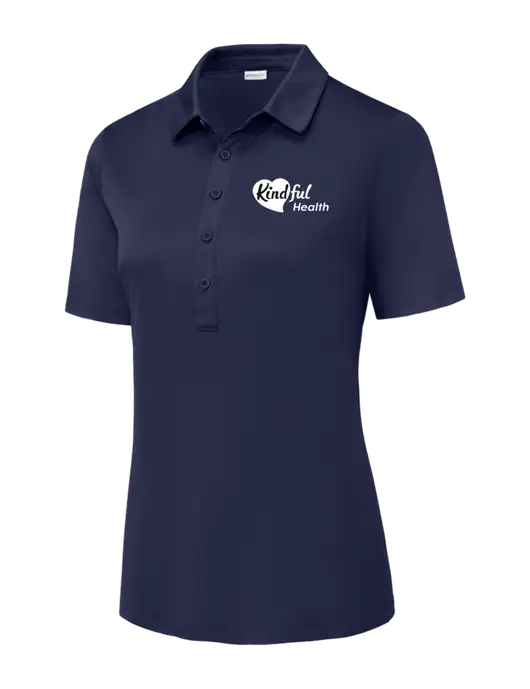 True Navy Womens Posi-UV Pro Polo w/Kindful Health Logo