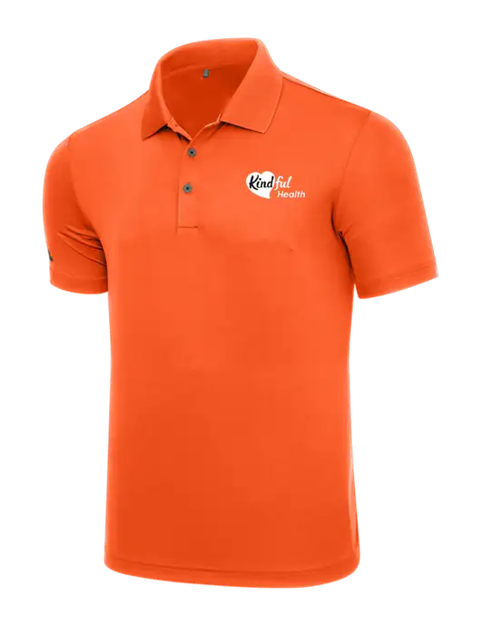 Adidas Orange  Performance Polo w/Kindful Health Logo