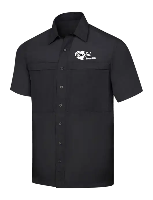 Black Short Sleeve UV Daybreak Shirt w/Kindful Health Logo