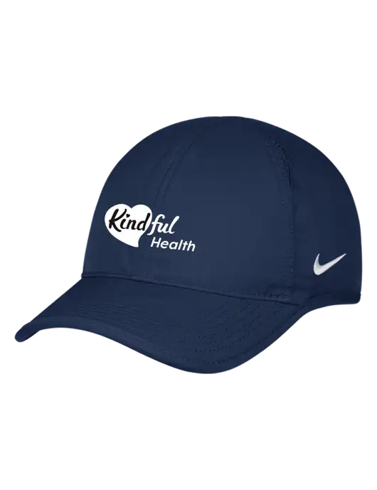 Nike Navy Featherlight Cap w/Kindful Health Logo