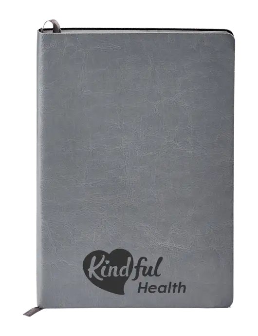 Fabrizio Grey Soft Cover 5.75 x 8.125 Journal w/Kindful Health Logo