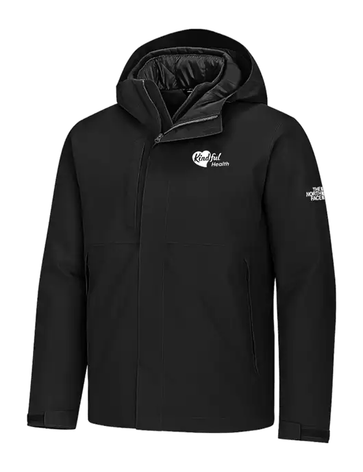The North Face Castle Valley Triclimate 3-in-1 Black Jacket w/Kindful Health Logo, Kindful Health Logo