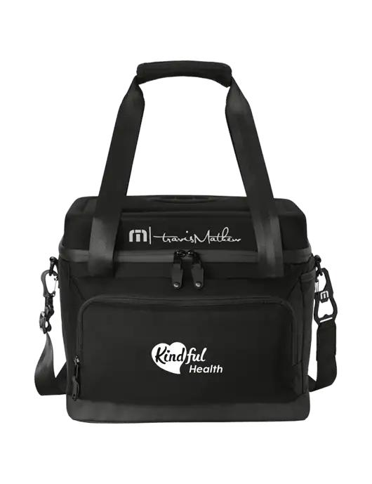 TravisMathew Black Cruise 24-Can Cooler w/Kindful Health Logo