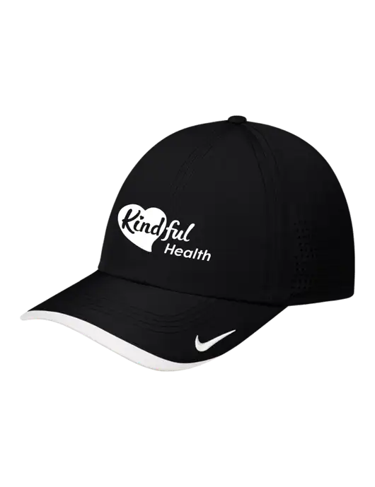 Nike Black/White Dri-FIT Perforated Performance Cap w/Kindful Health Logo