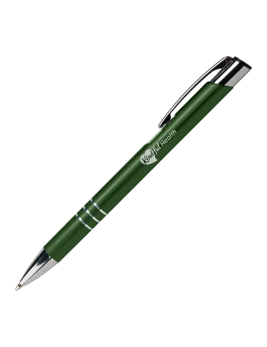 Laurent Green Pen - Black Ink w/Kindful Health Logo