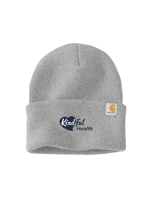 Carhartt Light Grey Heather Watch Cap 2.0 w/Kindful Health Logo