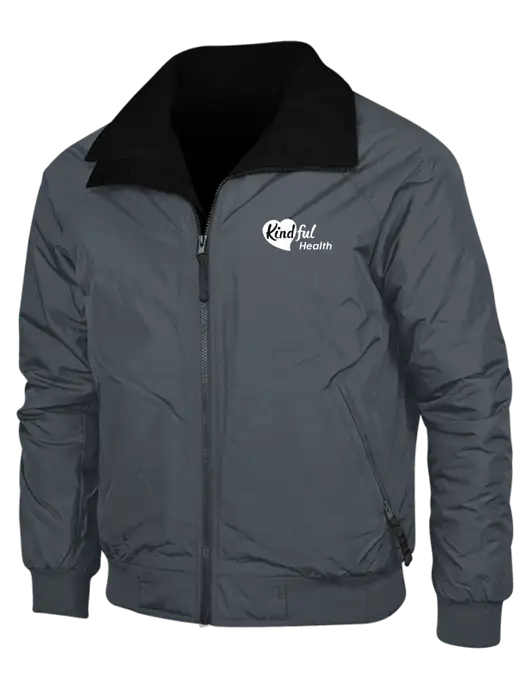 Dark Grey/Black Classic Challenger Jacket w/Kindful Health Logo