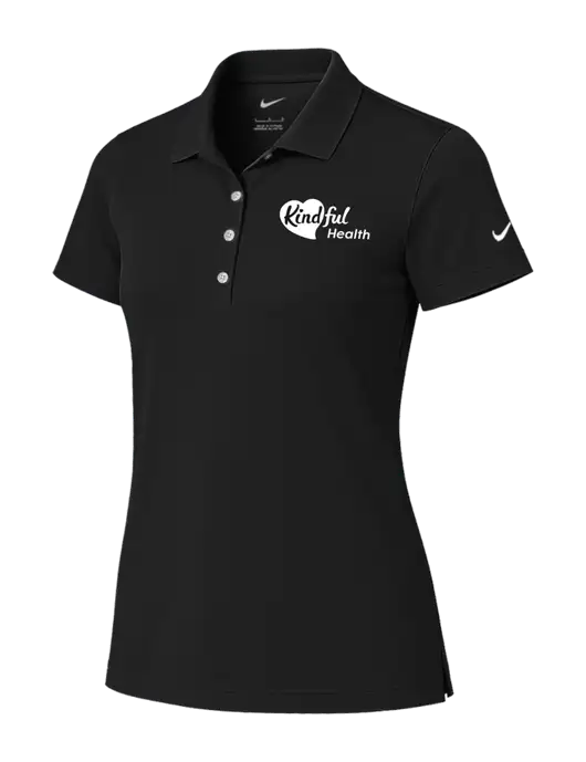 Nike Womens Black Tech Basic Dri-FIT Polo
 w/Kindful Health Logo