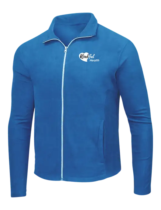 Light Royal Microfleece Jacket w/Kindful Health Logo