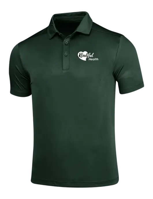 Forest Green Posi-UV Pro Polo w/Kindful Health Logo
