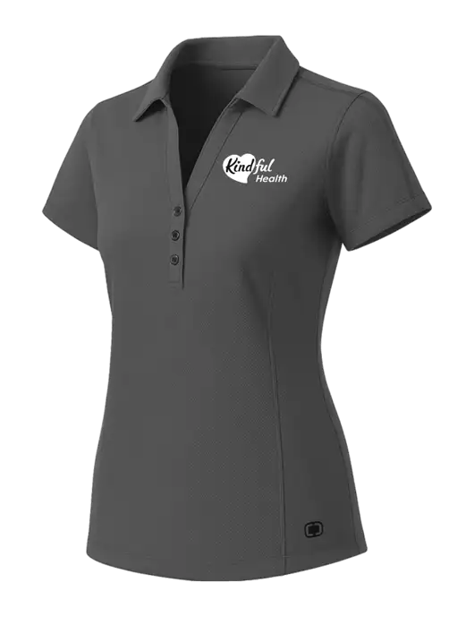 OGIO Womens Medium Grey ONYX Polo w/Kindful Health Logo