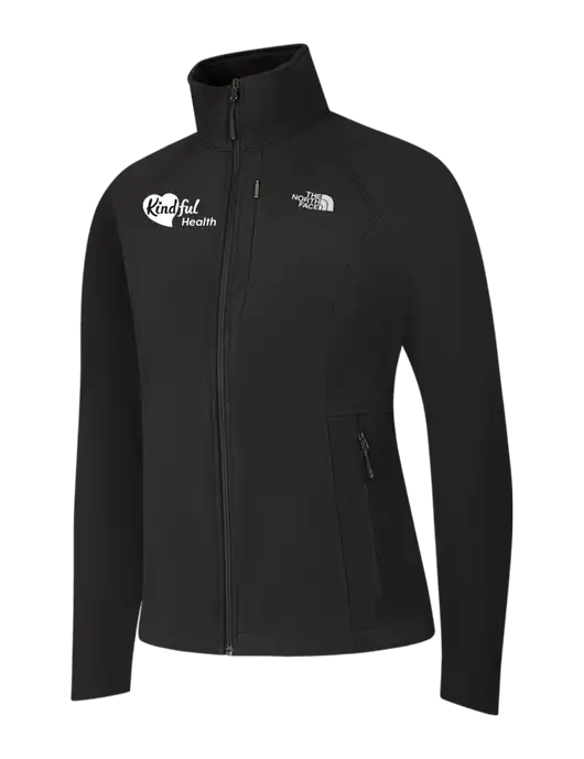 North Face Womens Black Apex Barrier Soft Shell Jacket  w/Kindful Health Logo