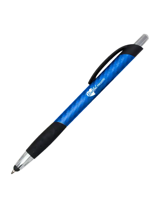 Sunray Blue Stylus Pen - Black Ink w/Kindful Health Logo
