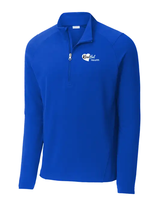Sport-Wick Flex Fleece Royal Blue 1/4-Zip w/Kindful Health Logo