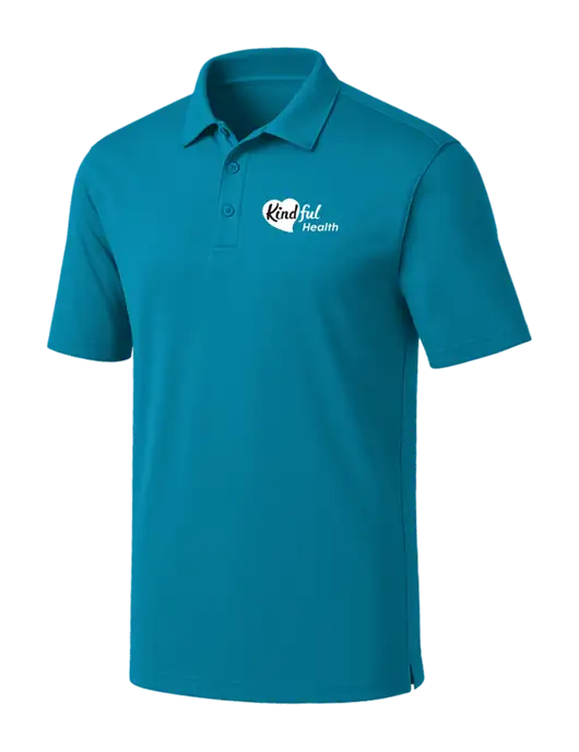 Sapphire Blue Silk Touch Performance Polo w/Kindful Health Logo