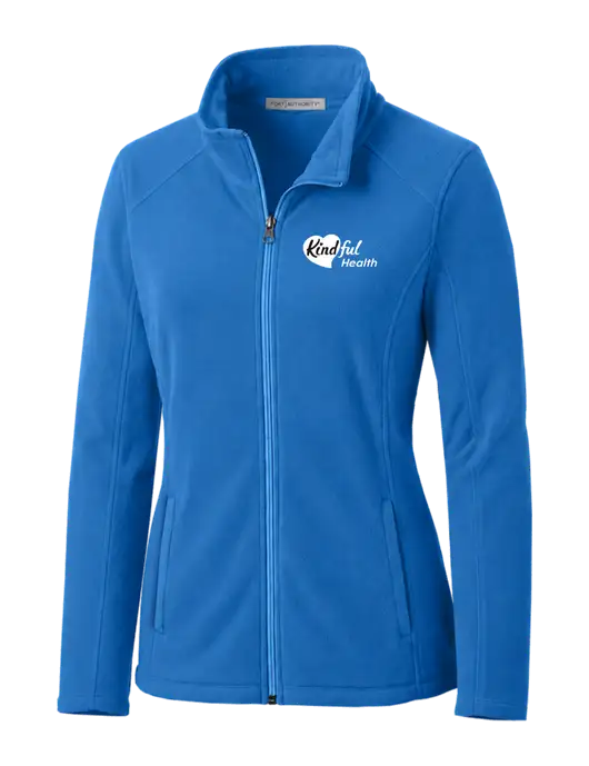 Light Royal Womens Microfleece Jacket w/Kindful Health Logo