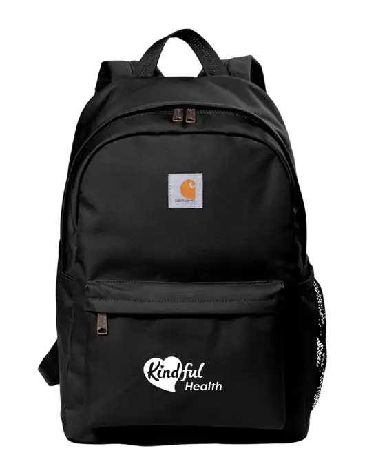 Carhartt Black Canvas Backpack w/Kindful Health Logo