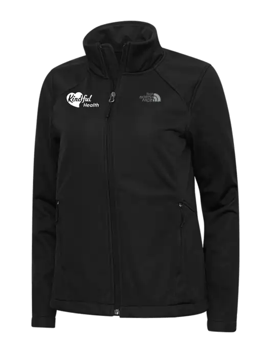 North Face Womens Black Ridgewall Soft Shell Jacket w/Kindful Health Logo