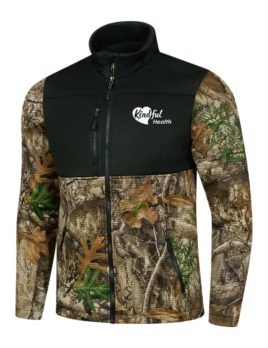 Russell Outdoors Black/Realtree Edge Atlas Colorblock Soft Shell w/Kindful Health Logo