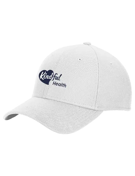 New Era Diamond Era White Stretch Cap w/Kindful Health Logo