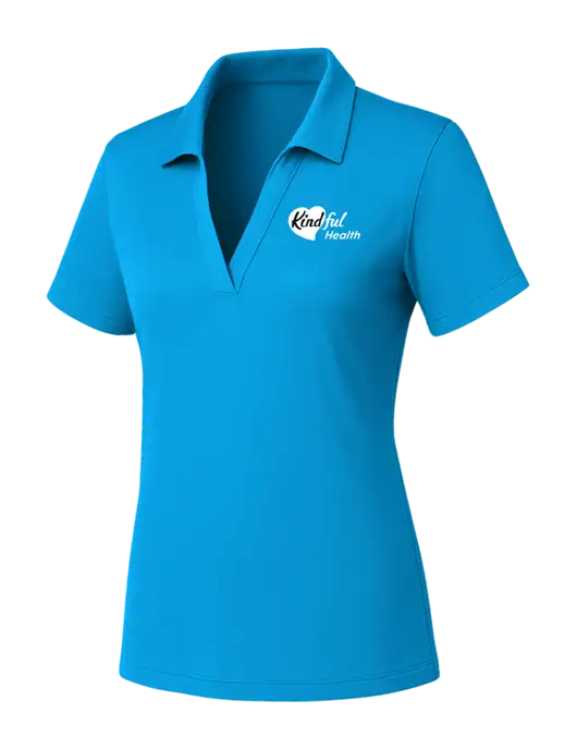 Womens Sapphire PosiCharge RacerMesh Polo w/Kindful Health Logo