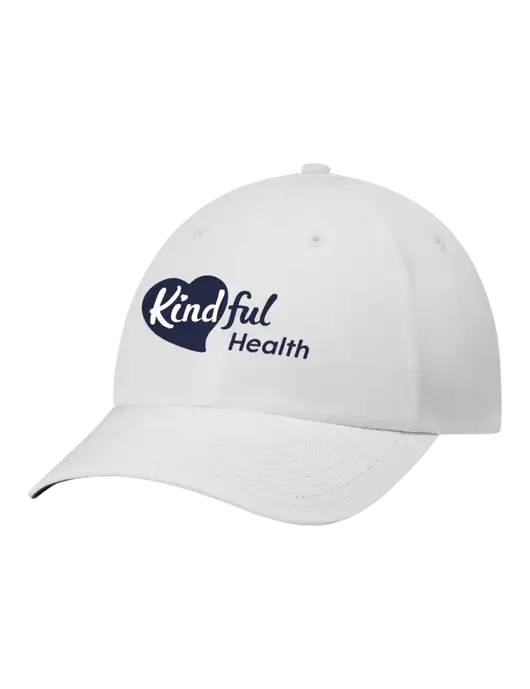 Richardson Relaxed Performance Lite White Cap w/Kindful Health Logo