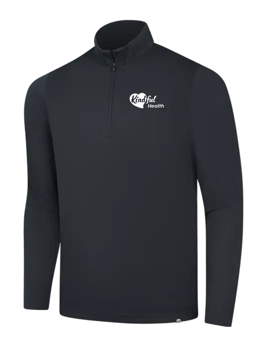 TravisMathew Black Coveside ¼-Zip w/Kindful Health Logo