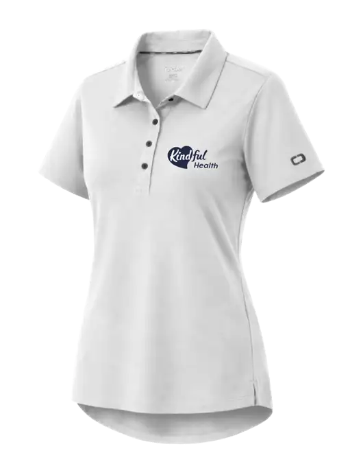 OGIO Womens Envision White Polo w/Kindful Health Logo
