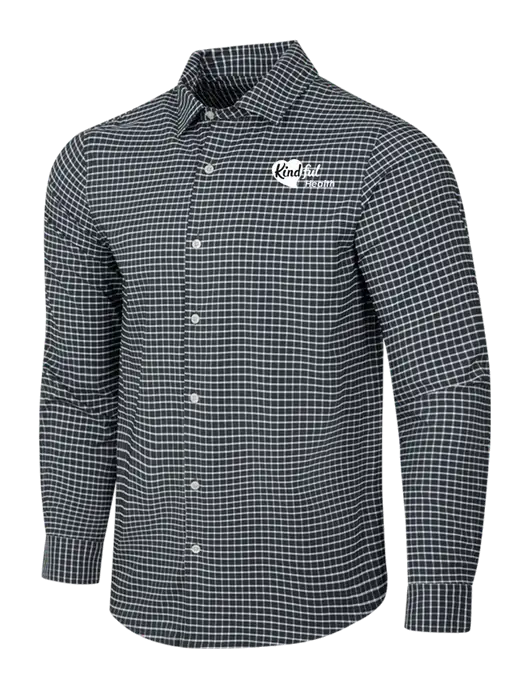 Dark Grey/White City Stretch Shirt w/Kindful Health Logo